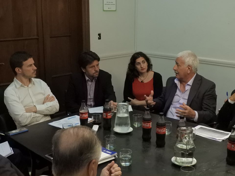 Augusto Costa, ministro de Producción, Ciencia e Innovación Tecnológica, recibió al presidente de la Federación Económica de la Provincia de Buenos Aires (FEBA), Camilo Alberto Kahale