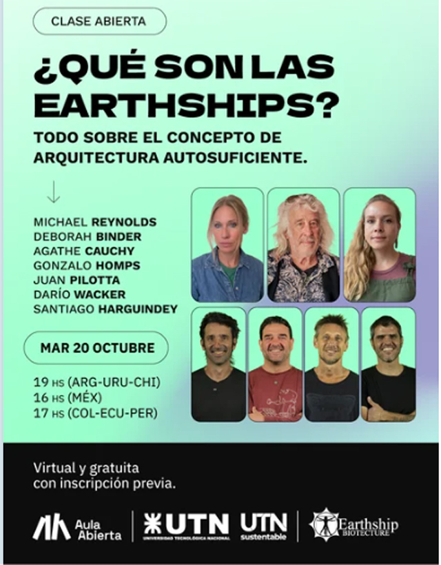 Clase abierta, virtual y gratuita sobre el método Earthship